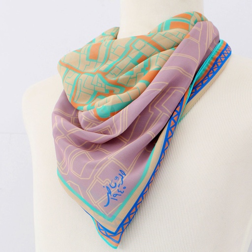 Chiffon Scarf - Riyadh Map