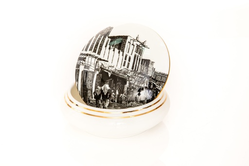 Ceramic Bowl - Khobar (Black/ White)