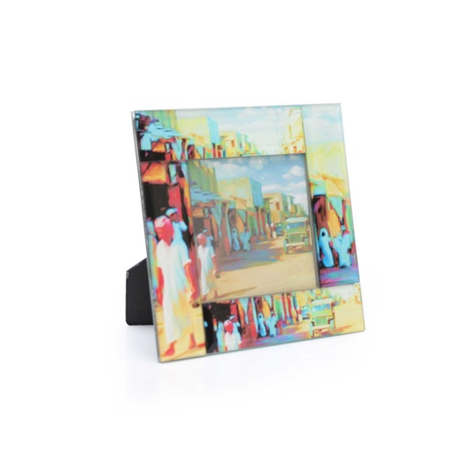 Square Shaped Glass Frame - Khobar (Color)