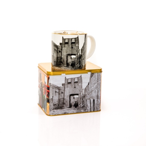 Ceramic Mug - Messadah Gate Riyadh (Black/ White)