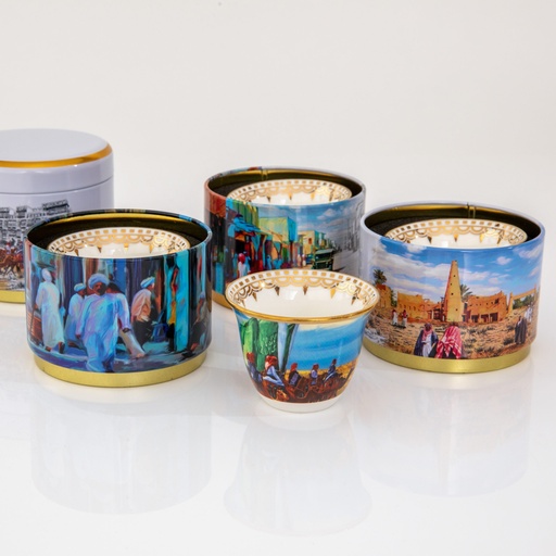  Arabic Coffee Cups - Kingdom's Unification (Color)