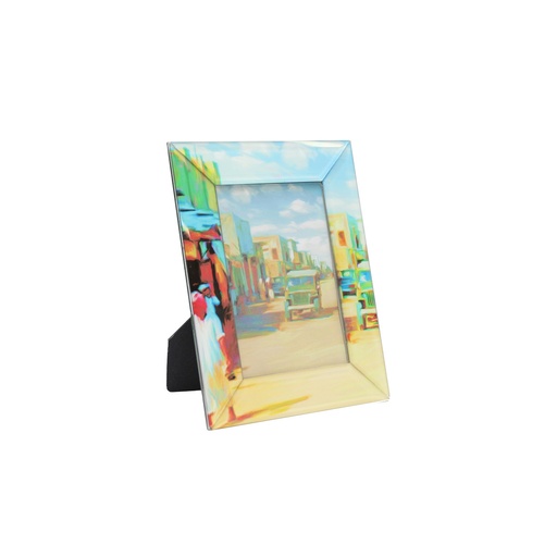 [GM-90-0035-KH-CL] Tall Glass Frame - Khobar (Color)