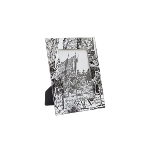 [GM-90-0035-UN-BW] Tall Glass Frame - Kingdom's Unification (Black/ White)