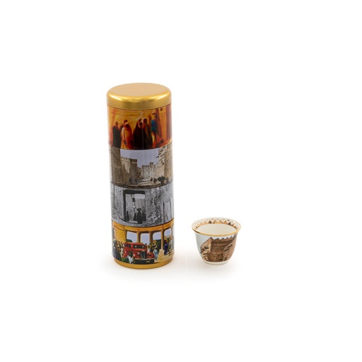 [GM-90-0042-R2-CL-1]  Arabic Coffee Cups - Riyadh Al - Thumairy Road (Color)