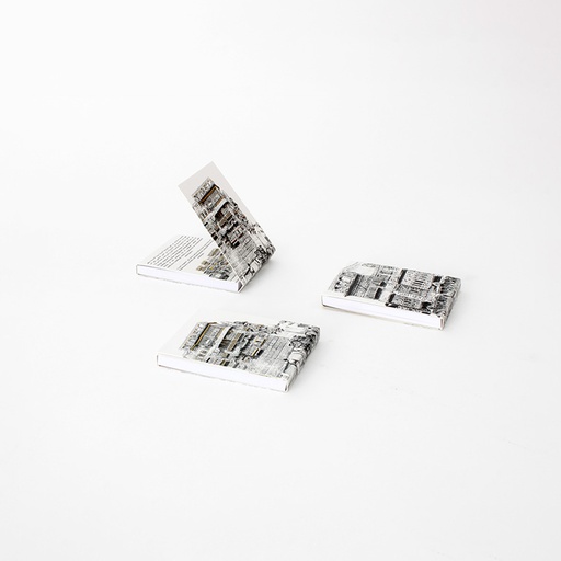 [GM-90-0052-J1-BW] Mini Notebook - Al Bughdadi House Jeddah (Black/ White)