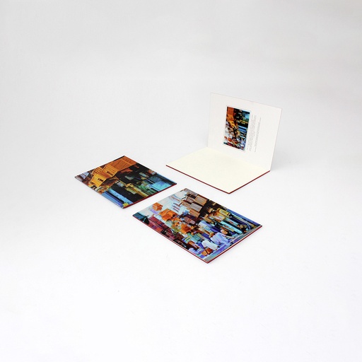 [GM-90-0053-J3-CL] A5 Taylor Stitched Notebook - Old Market Jeddah (Color)