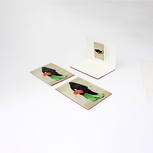 [GM-90-0053-LY-CL] A5 Taylor Stitched Notebook - Saudi Lady Image (Color)