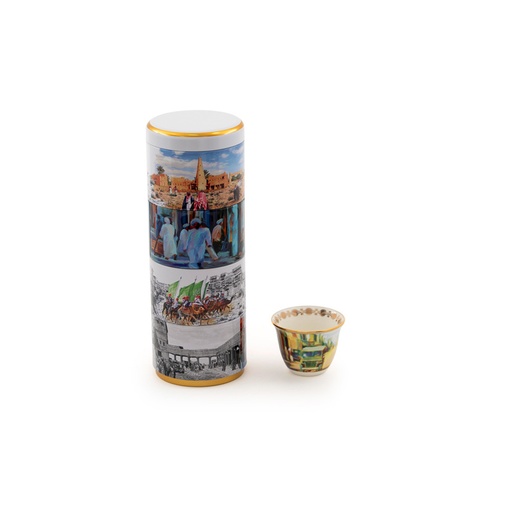 [GM-90-0042-KH-CL] فناجيل القهوة العربية - الخبر (ملون)
